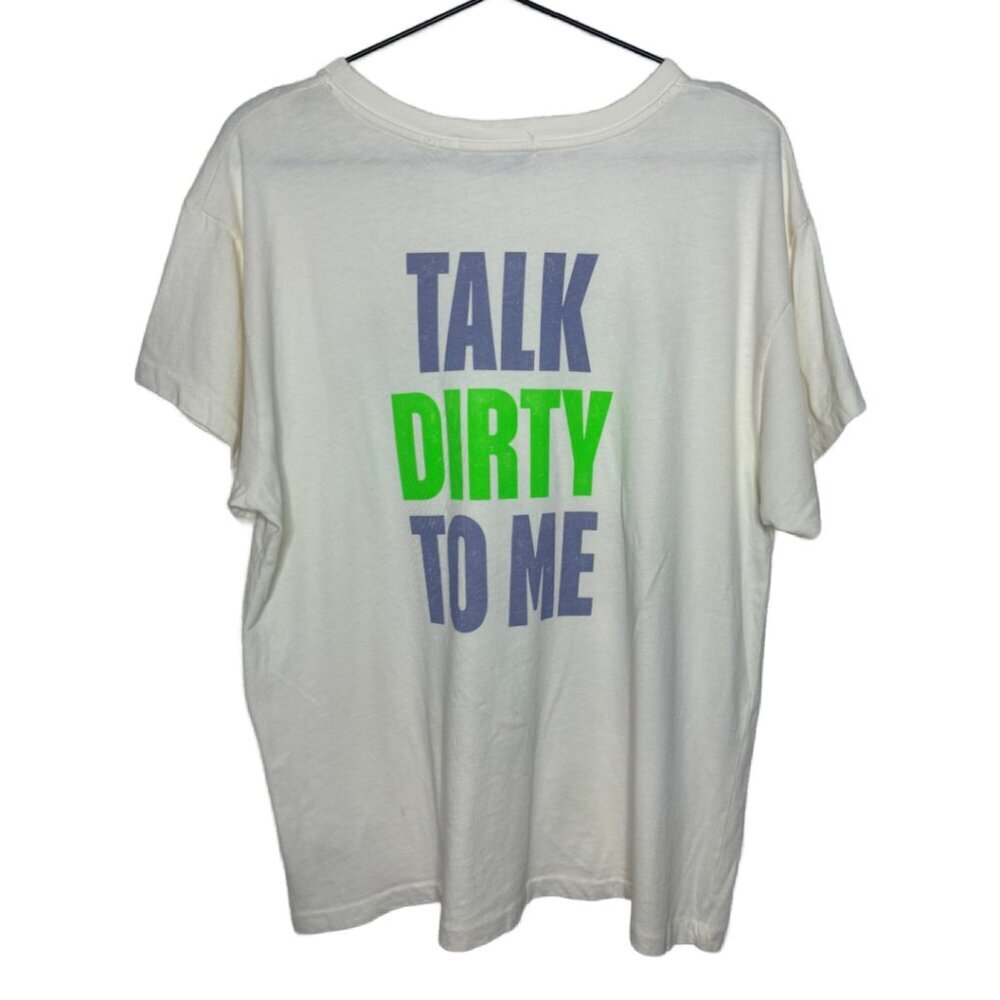 Daydreamer Poison Talk Dirty To Me Tour Tee Short Sleeve Medium Cream(1542-43) - Picture 3 of 6